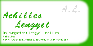 achilles lengyel business card